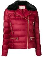 Michael Michael Kors Zipped Puffer Jacket - Red