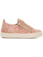 Giuseppe Zanotti Gail Crystal Trainers - Pink