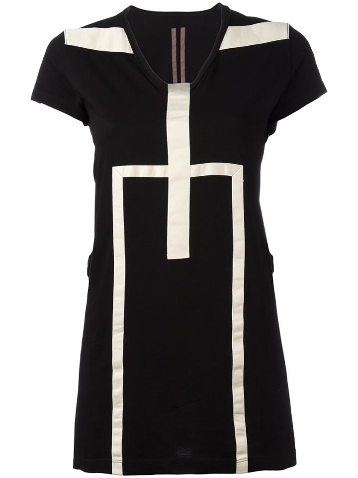 Rick Owens Drkshdw Geometric Print T-shirt - Black