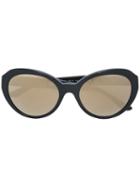 Versace Medusa Oval Frame Sunglasses, Women's, Black, Acetate