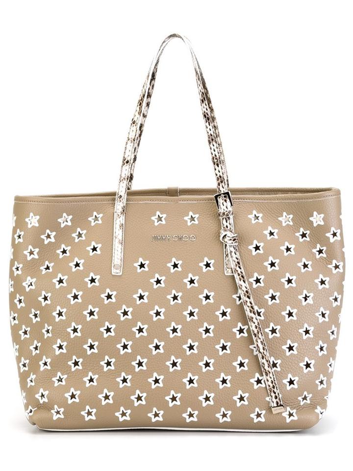 Jimmy Choo Sasha Tote, Women's, Nude/neutrals, Leather