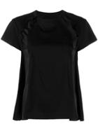 Sacai A-line Panelled T-shirt - Black
