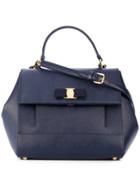 Salvatore Ferragamo Vara Top Handle Bag - Blue