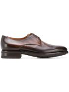Santoni Faded Derby Shoes - Brown