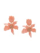 Lele Sadoughi Oversized Flower Earrings - Pink