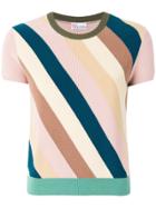 Red Valentino Striped Knitted Tank Top - Multicolour