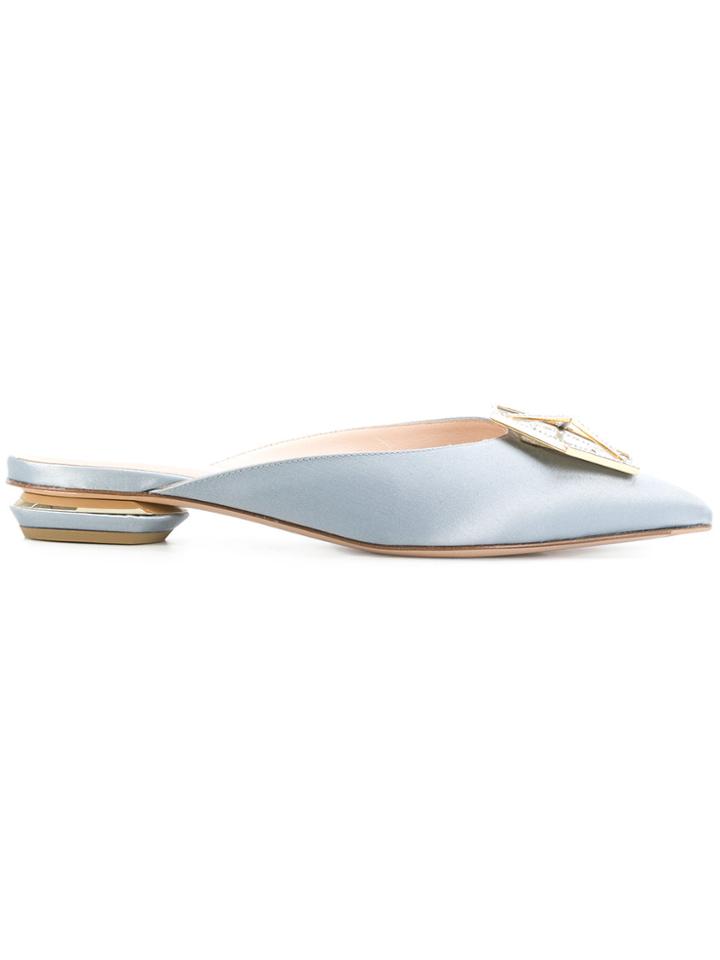 Nicholas Kirkwood Jewel Eden Mules - Blue