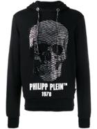Philipp Plein Wavy Skull Hoodie - Black