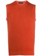 Altea Brushed Knit Gilet - Orange
