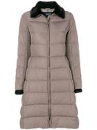 Armani Jeans Zipped Padded Parka - Nude & Neutrals