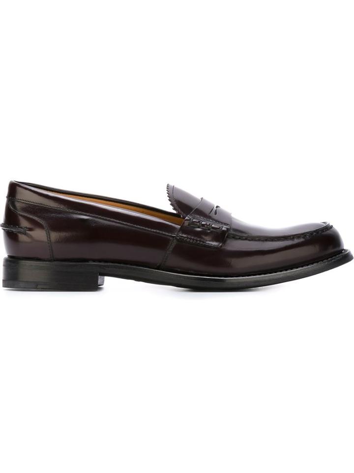 Church S Classic Penny Loafers, Women's, Size: 39.5, Brown, Leather/rubber