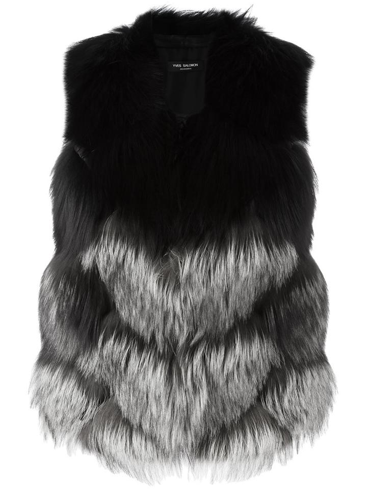 Yves Salomon Sleveless Short Jacket