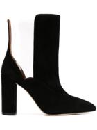 Paris Texas Transparent Ankle Length Boots - Black