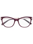 Salvatore Ferragamo Eyewear Cat Eye Glasses - Red