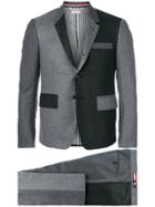 Thom Browne Contrast Panel Formal Suit - Grey