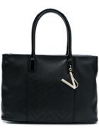 Versace Jeans V Pendant Tote - Black