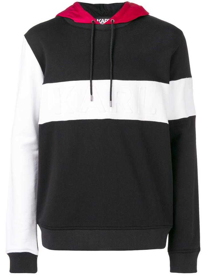 Karl Lagerfeld Hooded Logo Sweatshirt - Black