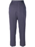 Rick Owens Cropped Tailored Trousers - Black