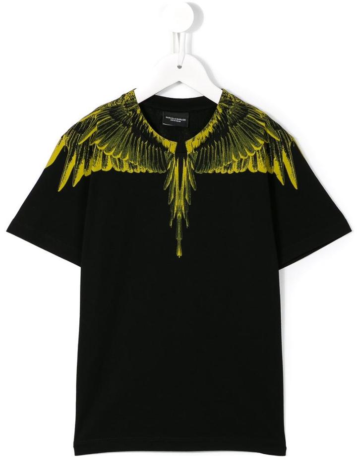 Marcelo Burlon County Of Milan Kids Aias T-shirt, Toddler Boy's, Size: 4 Yrs, Black
