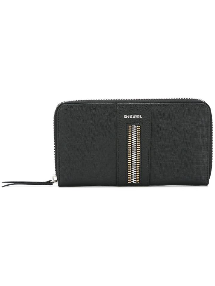Diesel Zip Detail Purse - Black