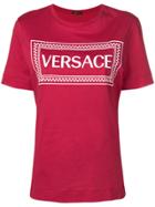 Versace Logo Patch T-shirt - Red