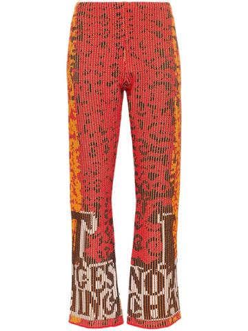 Rudi Gernreich Nothing Changes Cropped Flare Trousers - Unavailable