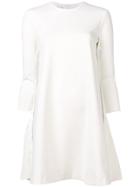 Pinko Side Stripe Swing Dress - White