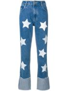 House Of Holland Star Print Jeans - Blue
