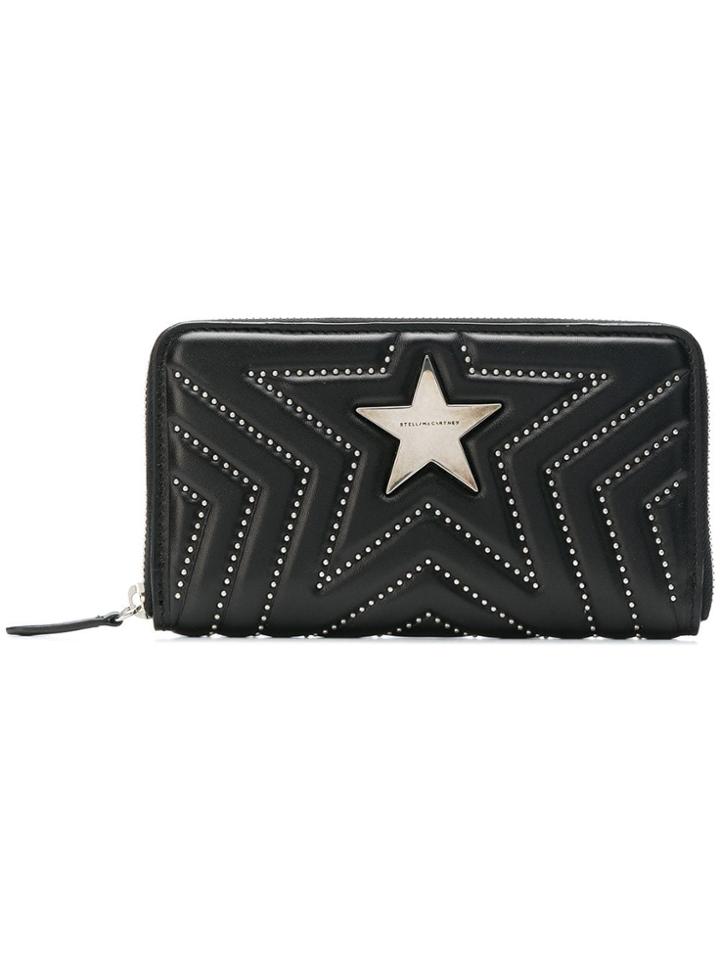 Stella Mccartney Stella Star Studded Zip Purse - Black