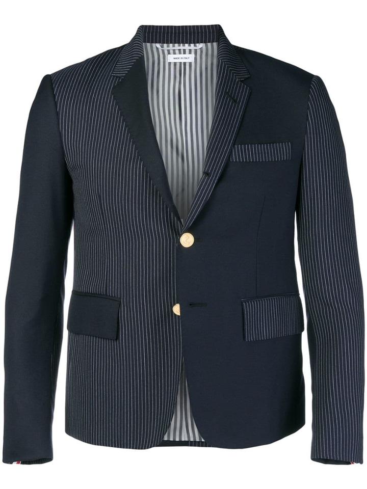 Thom Browne Fun-mix Pinstripe Sport Coat - Blue