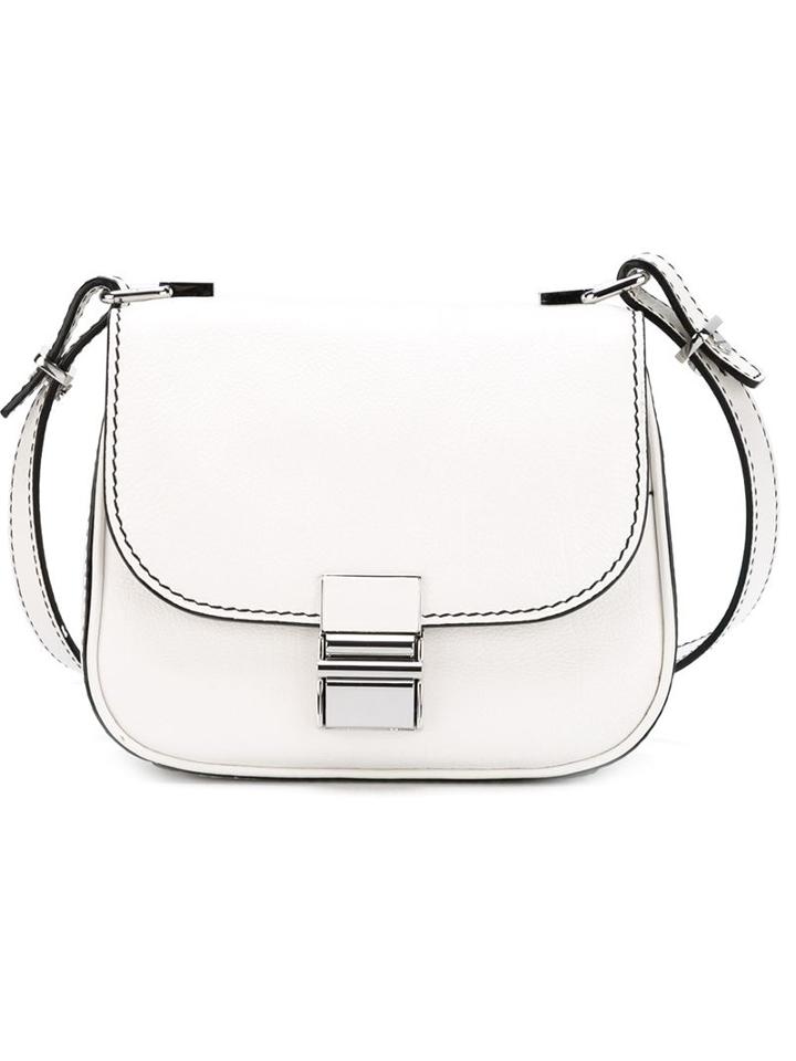 Proenza Schouler Tiny Kent Crossbody Bag, Women's, White, Calf Leather