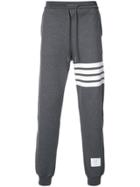 Thom Browne Sweatpant With Engineered 4-bar Stripe - Grey