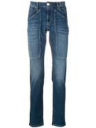 Jeckerson Panelled Slim Fit Jeans - Blue