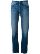 Dondup - Folded Hem Tapered Jeans - Women - Cotton - 29, Blue, Cotton