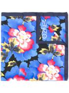 Kenzo Floral Printed Scarf - Blue