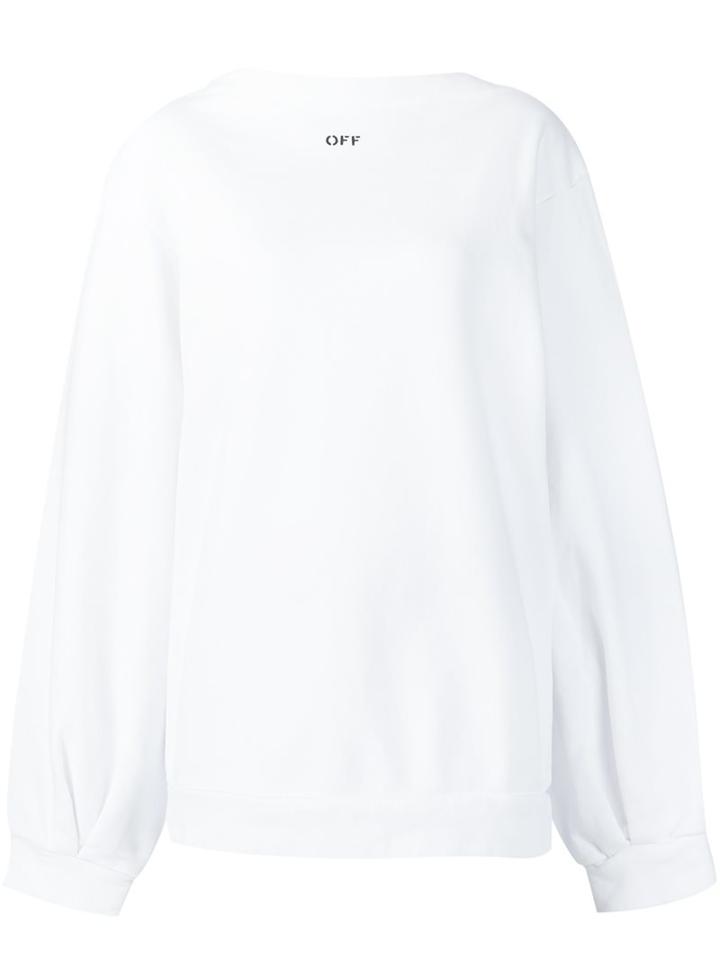 Off-white Balloon Sleeve Sweatshirt