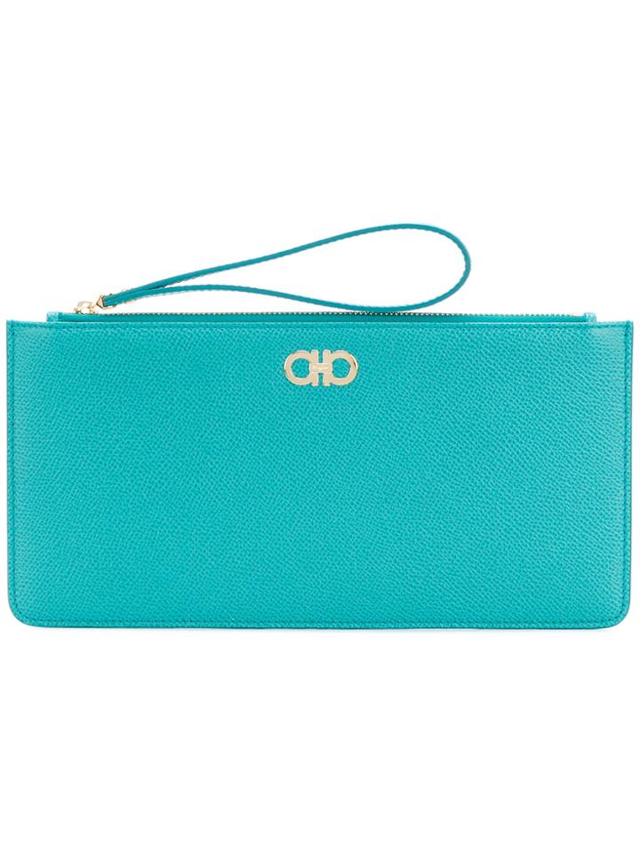 Salvatore Ferragamo Big Gancino Wallet - Blue