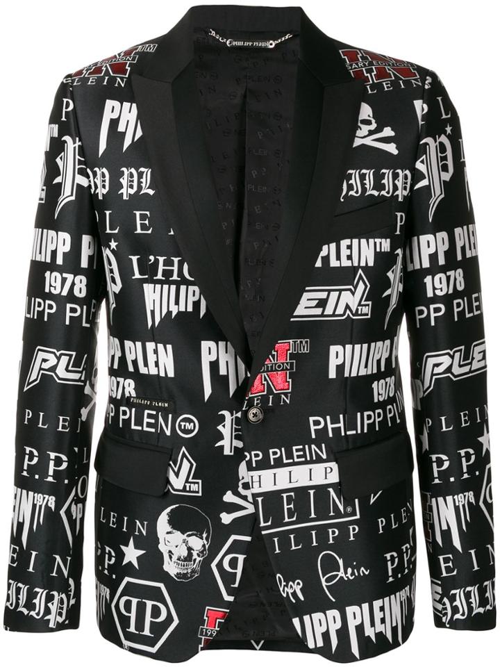 Philipp Plein Logos Blazer - Black