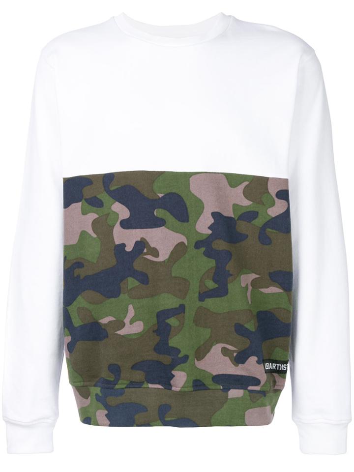 Les (art)ists Printed Camouflage Sweatshirt - White