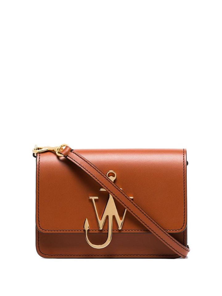 Jw Anderson Anchor Logo Shoulder Bag - Brown