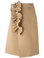 Msgm Frill Detail Skirt