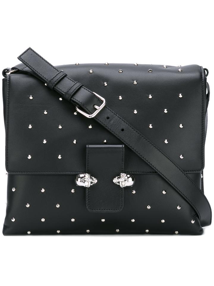 Alexander Mcqueen - Twin Skull Satchel - Women - Calf Leather - One Size, Women's, Black, Calf Leather