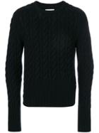 Thom Browne Chunky Cable Cashmere Pullover - Black