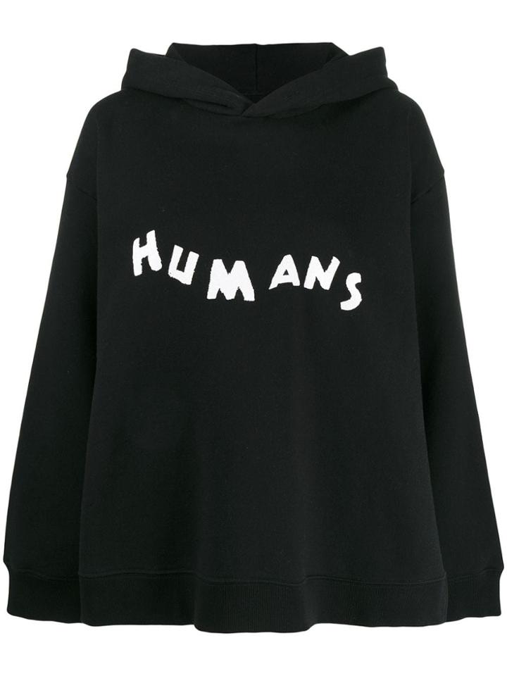 Mm6 Maison Margiela Humans Hoodie - Black