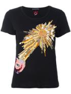 Alexander Mcqueen Sequinned T-shirt, Women's, Size: 40, Black, Cotton/plastic/metal/glass