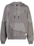 Mostly Heard Rarely Seen Cut Me Up Drop Shoulder Hoodie - Grey