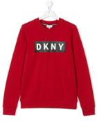 Dkny Kids Teen Logo Print Sweatshirt - Red