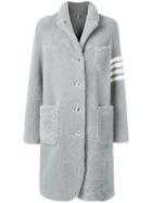 Thom Browne 4-bar Dyed Sack Overcoat - Grey