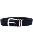 Eleventy - Buckle Belt - Men - Suede - 100, Blue, Suede