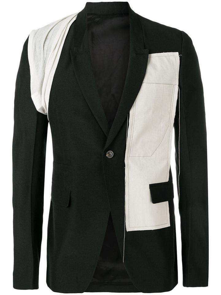 Rick Owens Layered Panel Blazer - Black